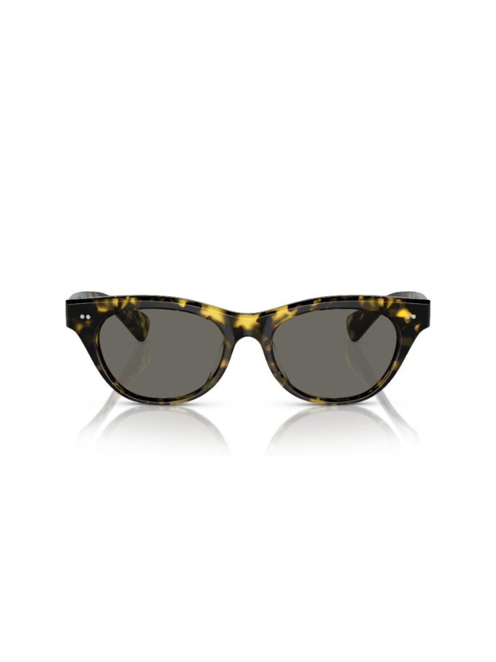 New Oliver Peoples Women's Sunglasses Green Butterfly Grey Lens Acetate Frame